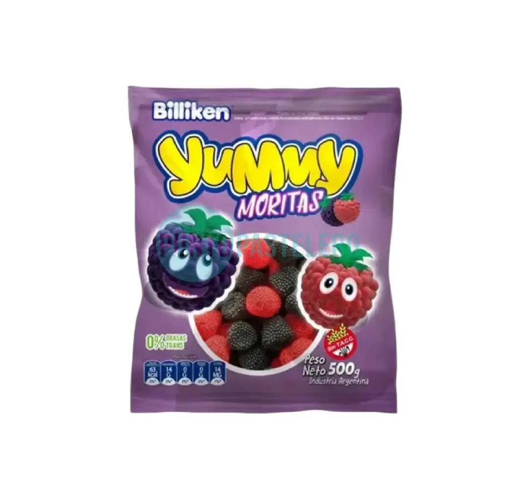 [7798186033471] GOMITAS BILLIKEN YUMMY MORITAS (X 500 GR.)