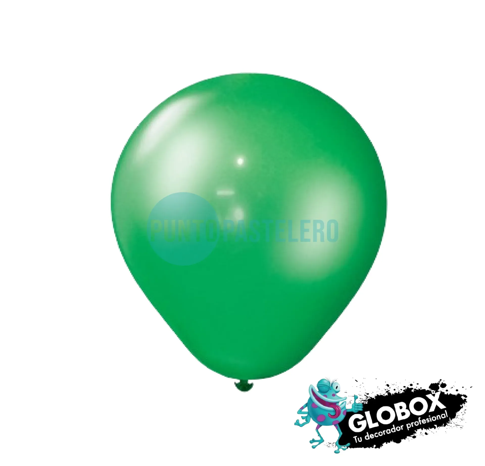 PACK GLOBO GLOBOX PERLADO 12" VERDE (X 50 U.)