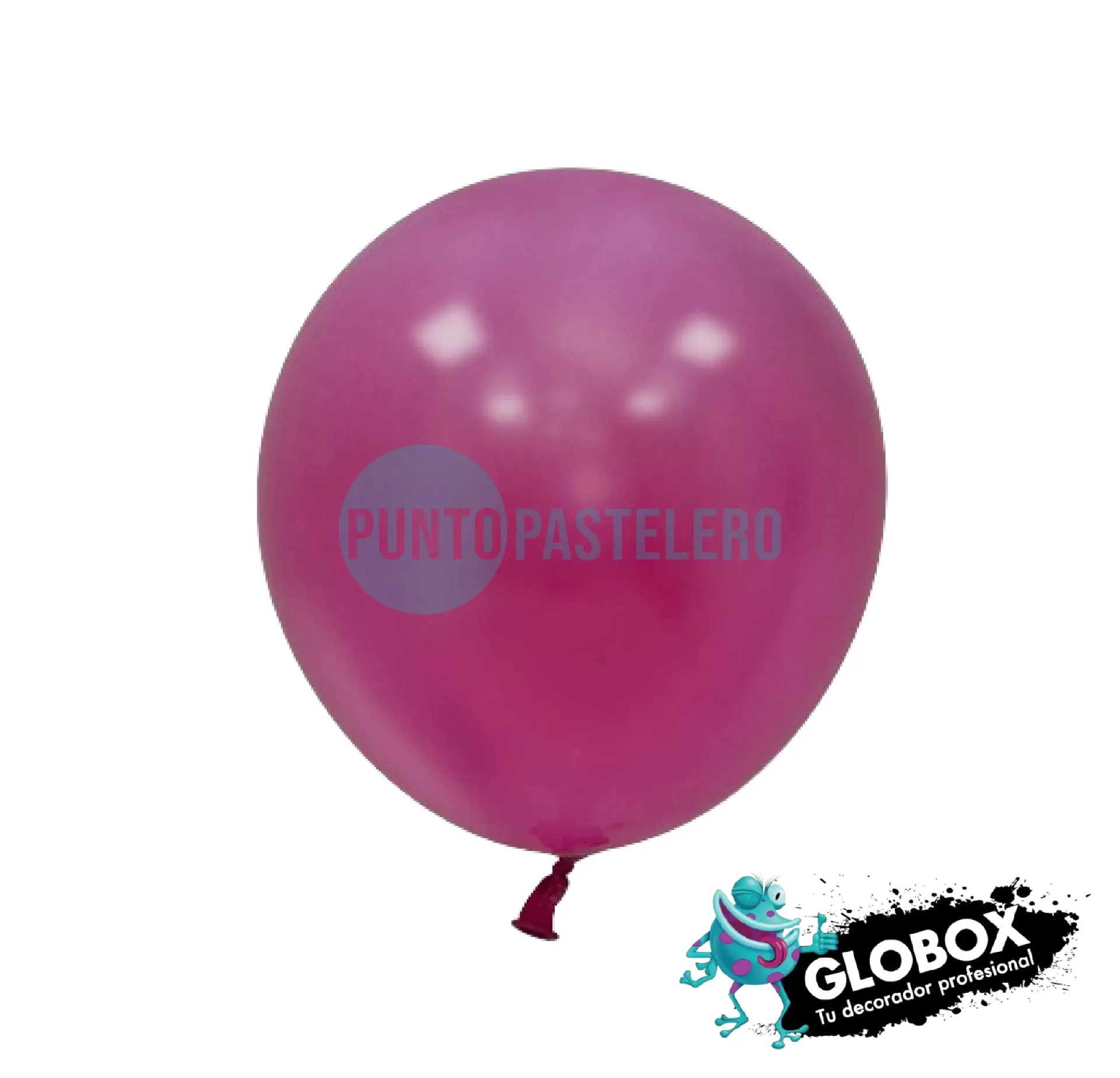 PACK GLOBO GLOBOX LISO 12" FUCSIA (X 50 U.)