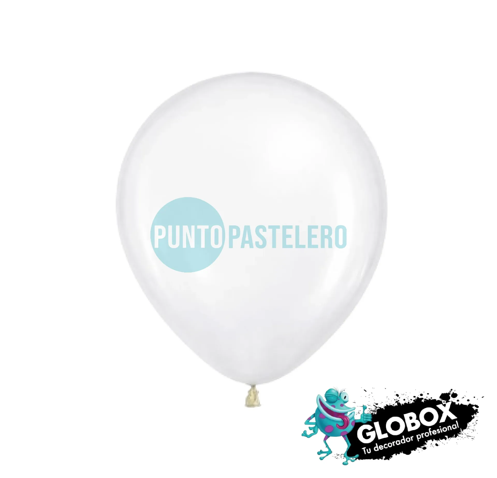 PACK GLOBO GLOBOX 5" LISO CRISTAL (X 50 U.)
