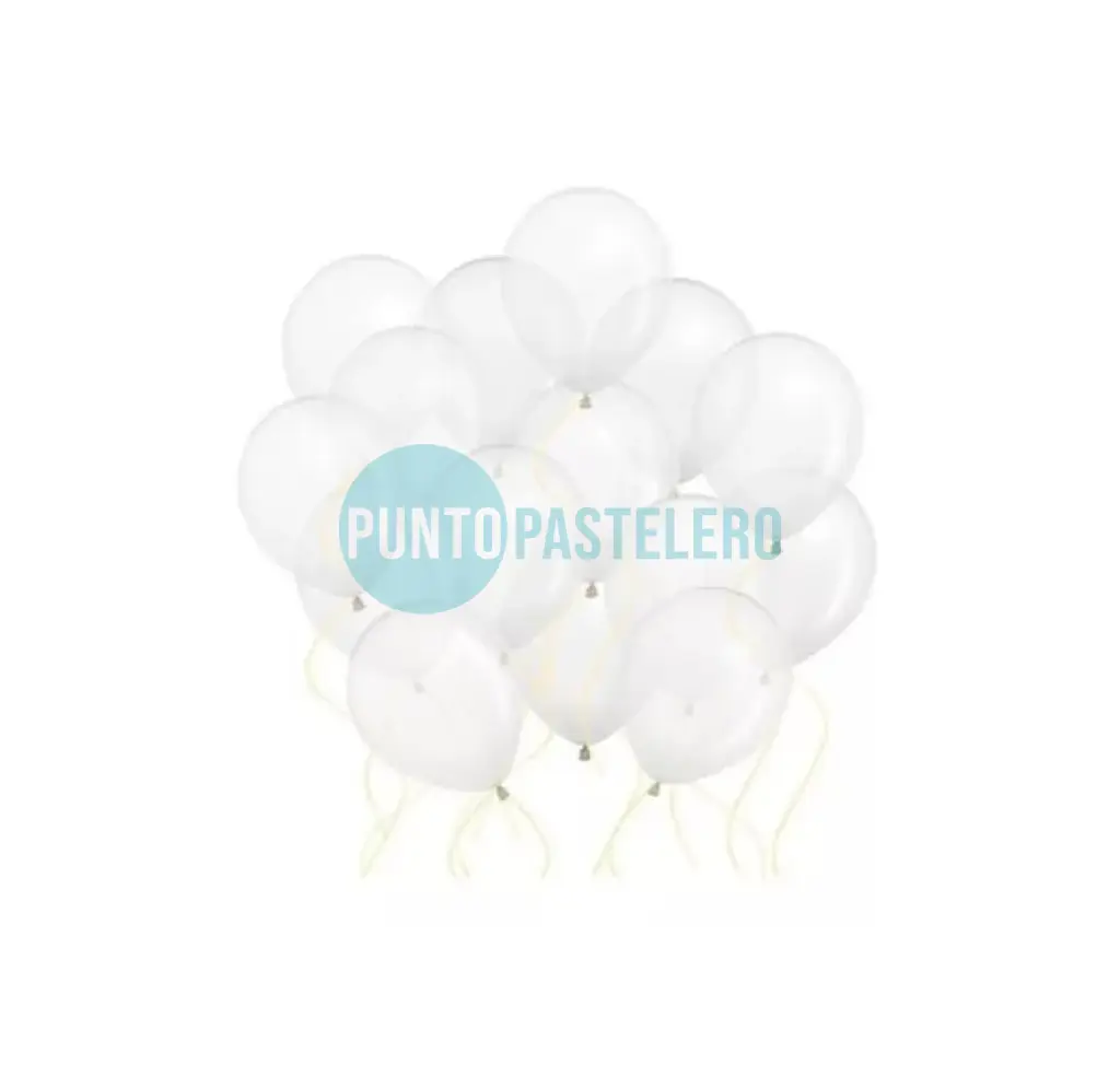 PACK GLOBO GLOBOX 5" LISO CRISTAL (X 50 U.)