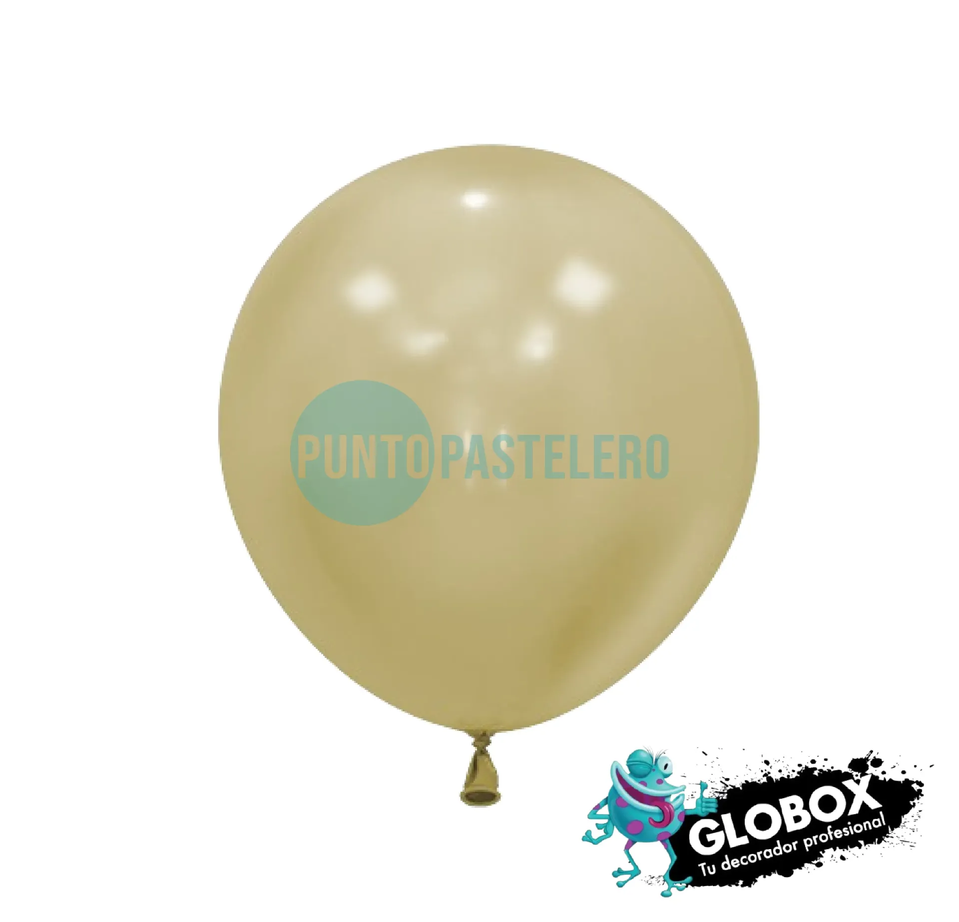 PACK GLOBO GLOBOX LISO 12" AMARILLO PASTEL (X 50 U.)