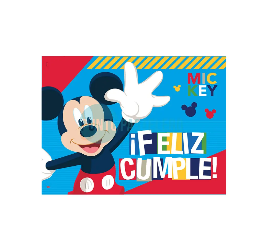 [7798218849407] AFICHE FELIZ CUMPLE MICKEY