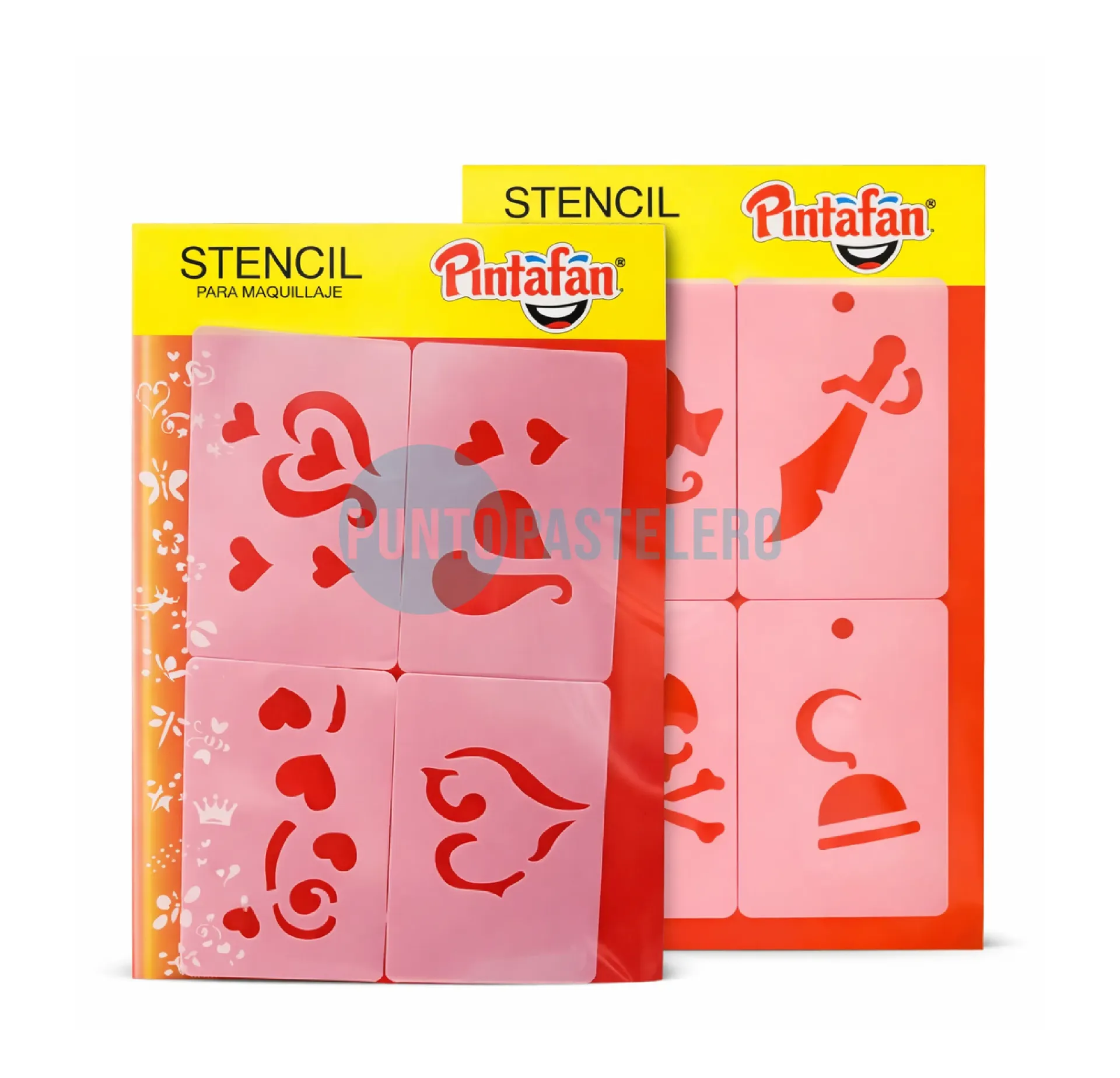 STENCIL 4 EN 1 (IDEAL MAQUILLAJE) (MODELOS SURTIDOS) (PINTAFAN)