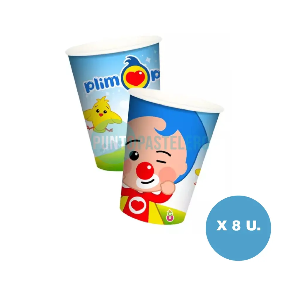 VASO POLIPAPEL PLIM PLIM (8 U.)