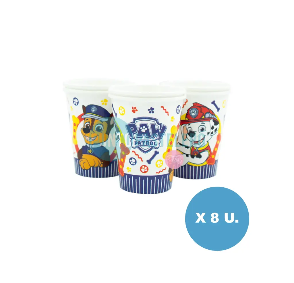 VASO POLIPAPEL PAW PATROL (8 U.)