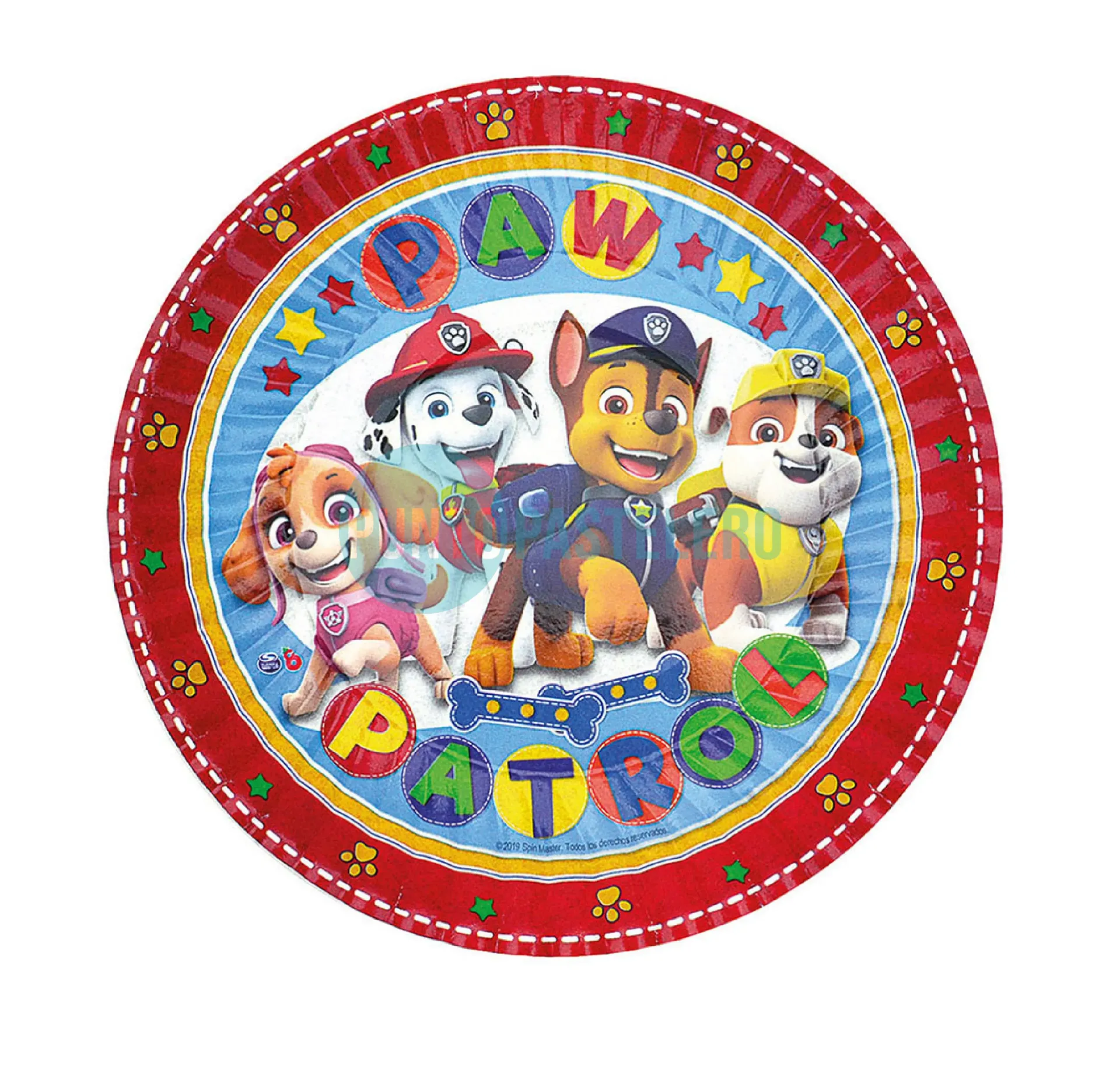 [7798218849278] PLATO POLIPAPEL PAW PATROL (8 U.)