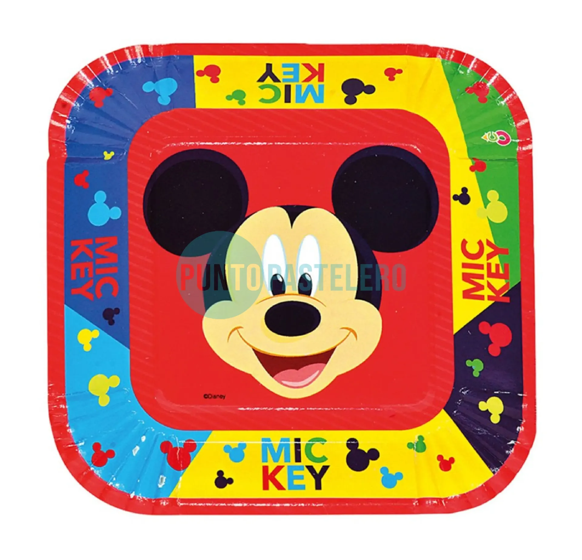 [77984228519775] PLATO POLIPAPEL MICKEY (8 U.)