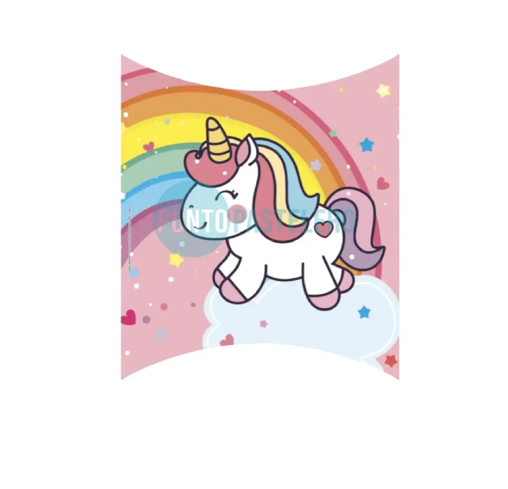 PIÑATA DE CARTON UNICORNIO ARCO IRIS
