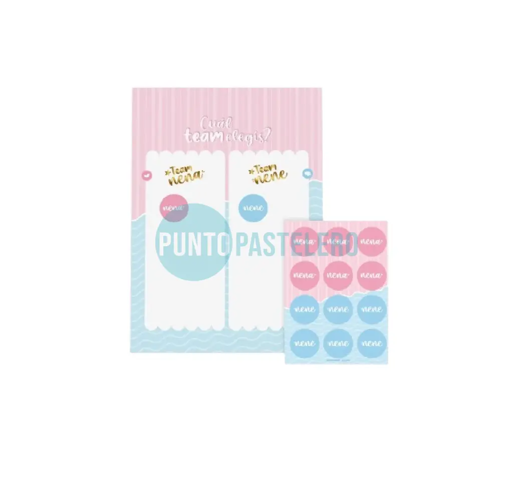 AFICHE JUEGO REVELACION DE GENERO