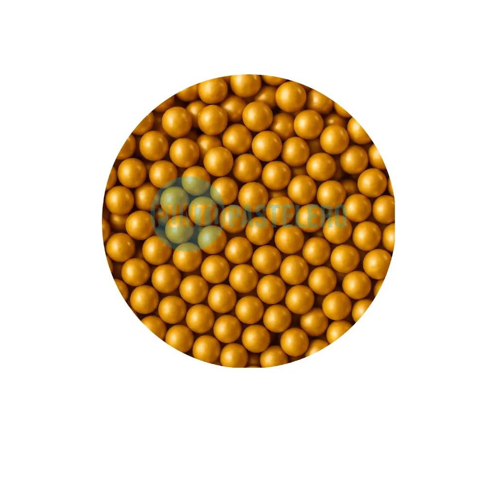 PERLAS COMESTIBLES DORADAS CHICAS (X 50 GR.)