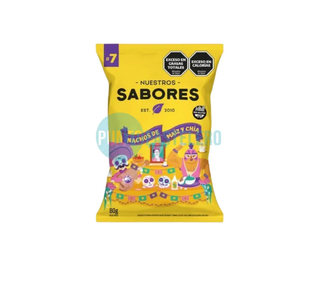 NACHOS DE MAIZ Y CHIA (X 80 GR.) (SIN TACC)