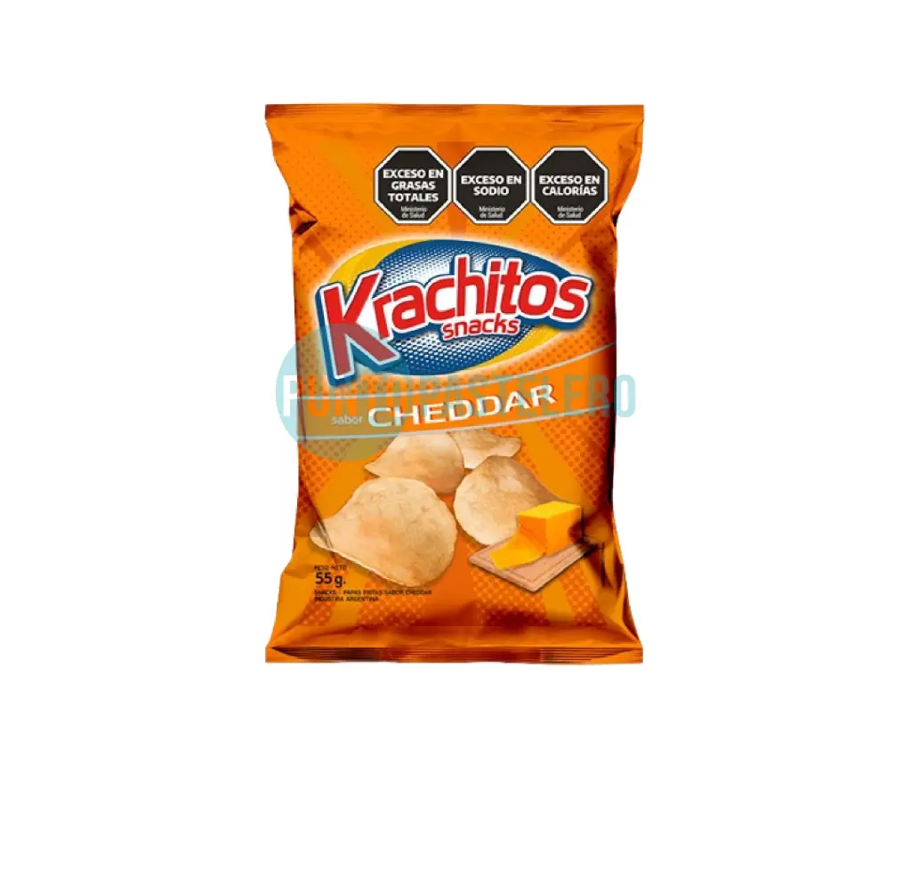 PAPAS FRITAS KRACHITOS CHEDDAR (X 55 GR.)