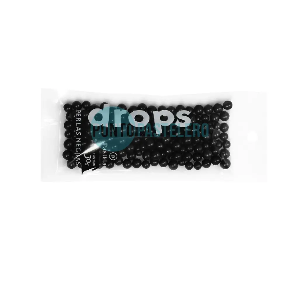 [7798288881901] DROPS PERLAS NEGRAS PASTELAR (X 30 GR.)