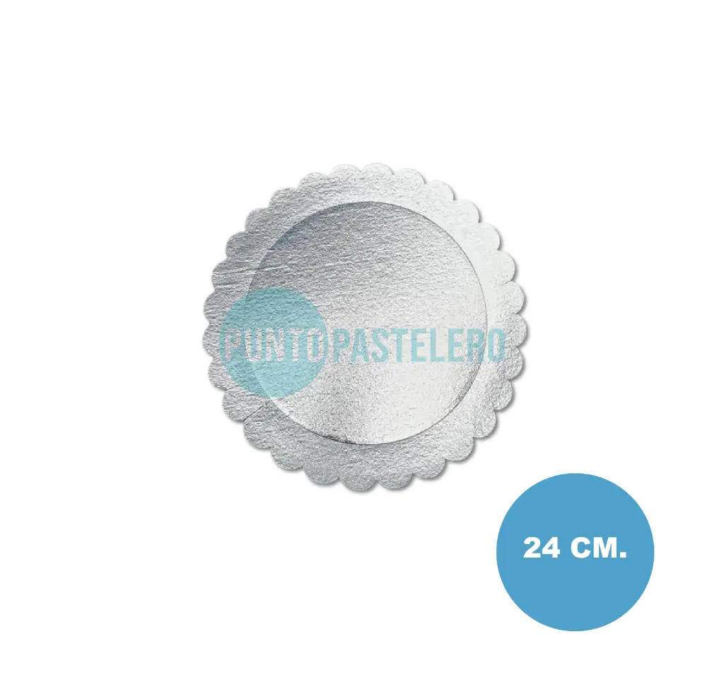 PLATO PLATA FLOR NOBLEZA (24 CM)