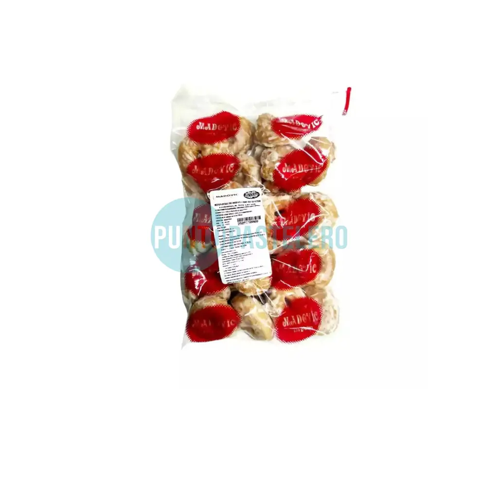 [2505210009] ROSQUITAS GLASEADAS MADOVIC (X 250 GR.) (SIN TACC)