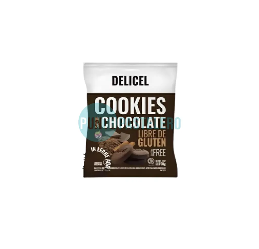 GALLETITAS COOKIES DELICEL CHIPS DE CHOCOLATE (X 150 GR.) (SIN TACC)
