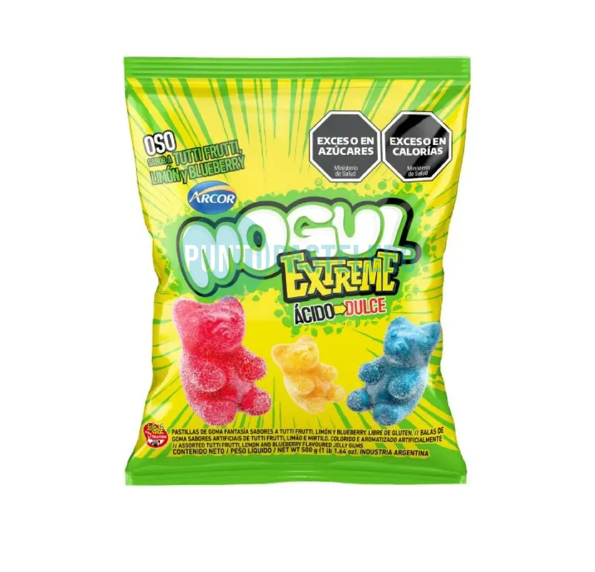 GOMITAS MOGUL OSITOS EXTREME (ACIDOS) (X 500 GR.)
