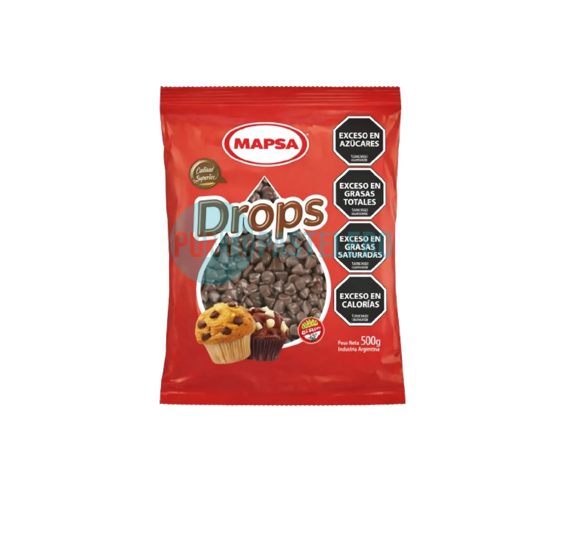 [7798100463995] DROPS MAPSA MINI CHIPS SEMI AMARGO (X 500 GR.) (SIN TACC)
