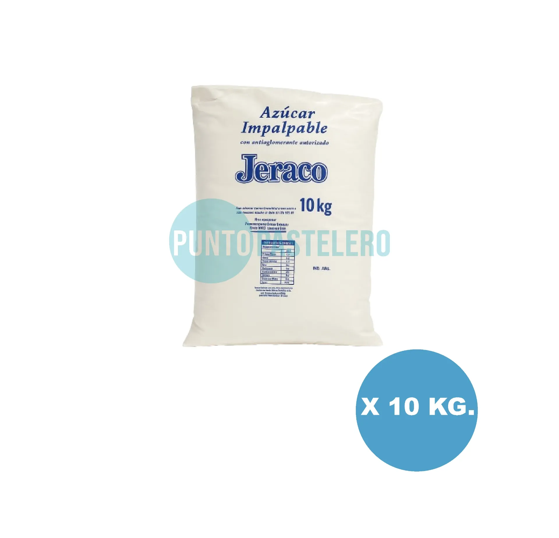 AZUCAR IMPALPABLE JERACO (X 10 KG.)
