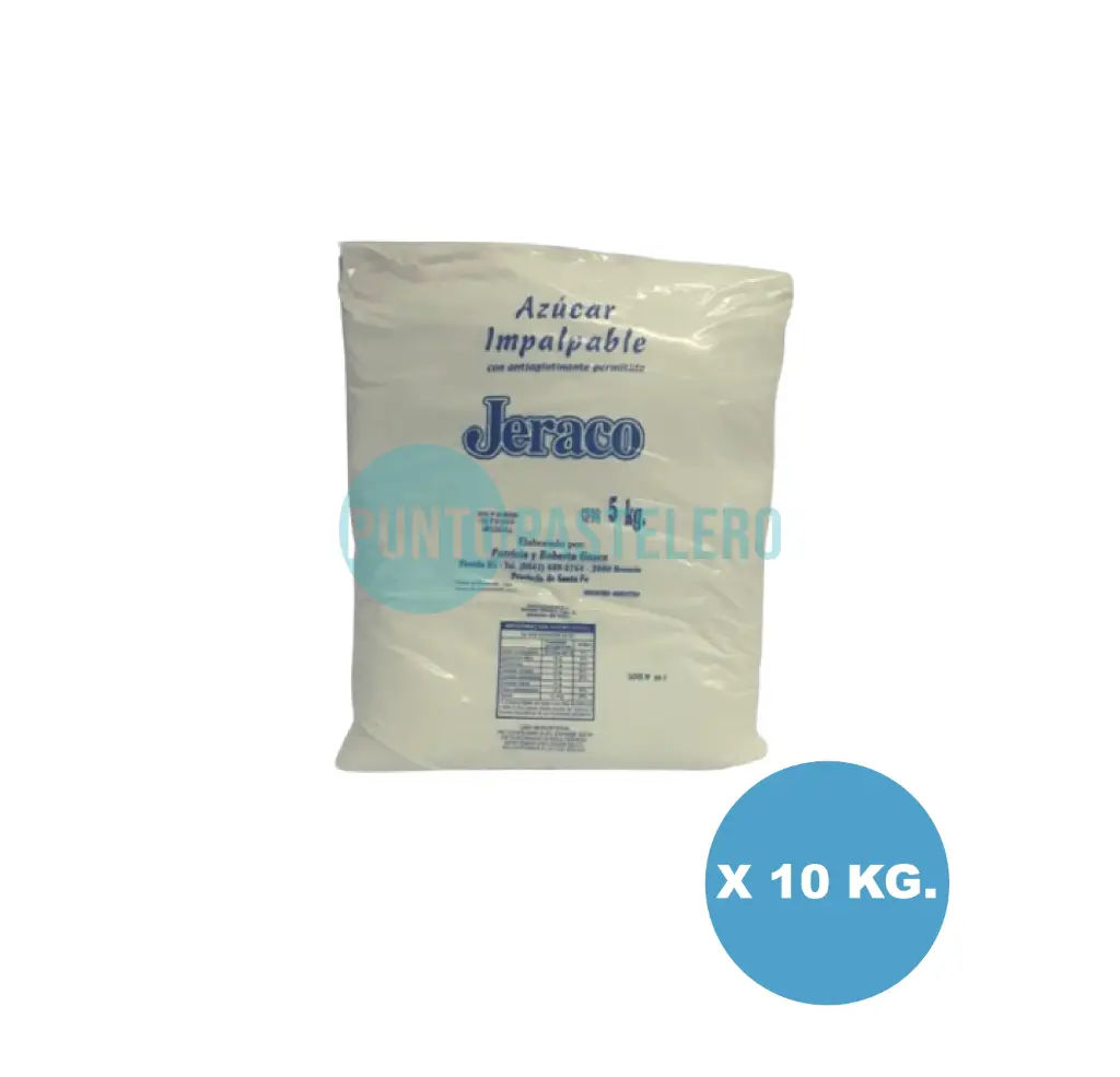 AZUCAR IMPALPABLE JERACO (X 10 KG.)