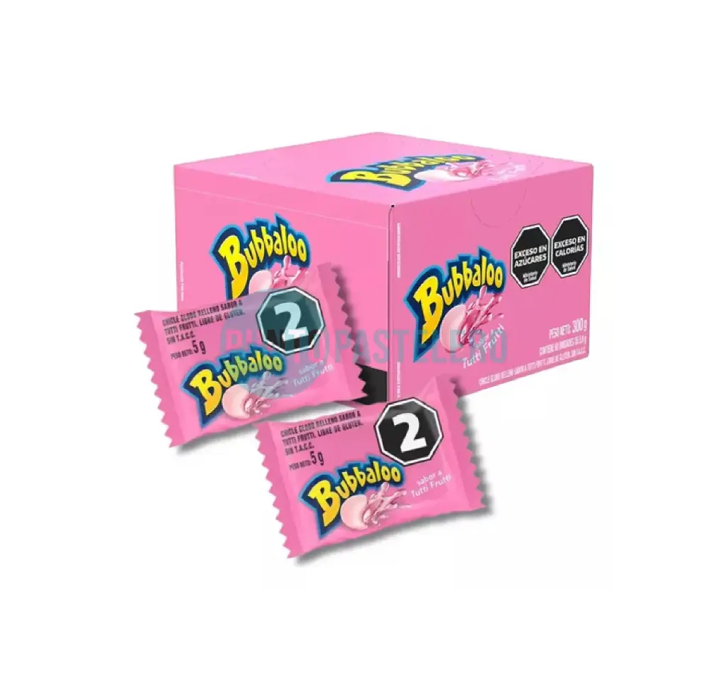 CHICLE BUBALOO TUTTI FRUTTI (CAJA X 60 U.)