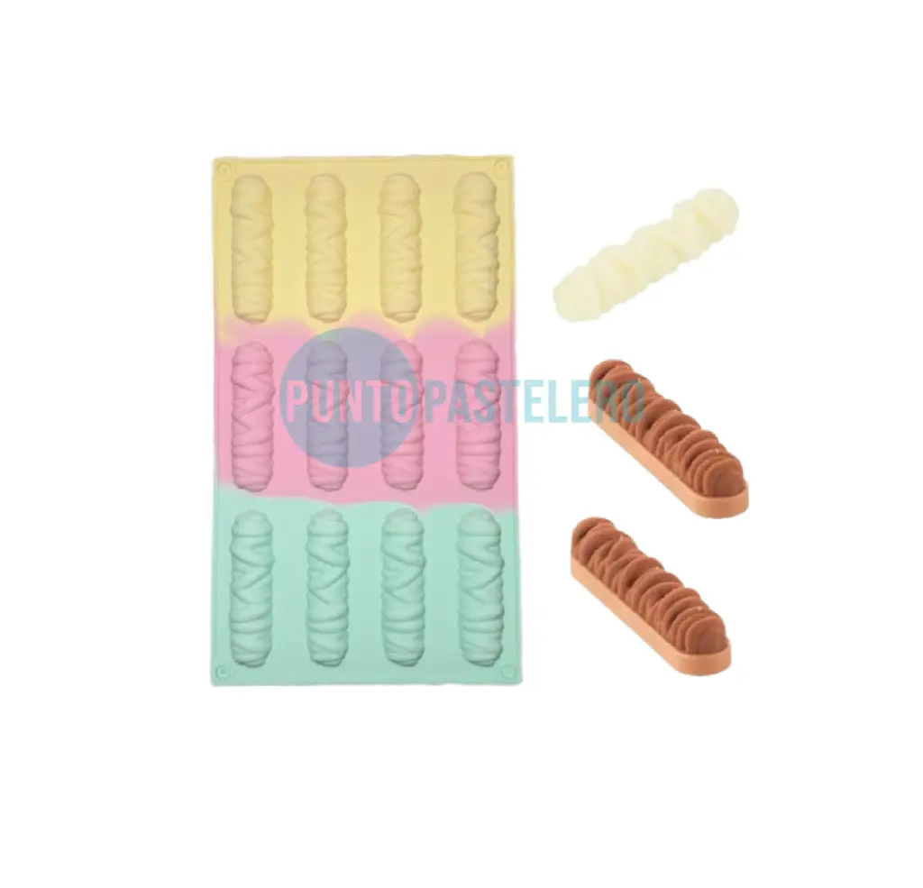 MOLDE SILICONA 12 BARRITAS [P]