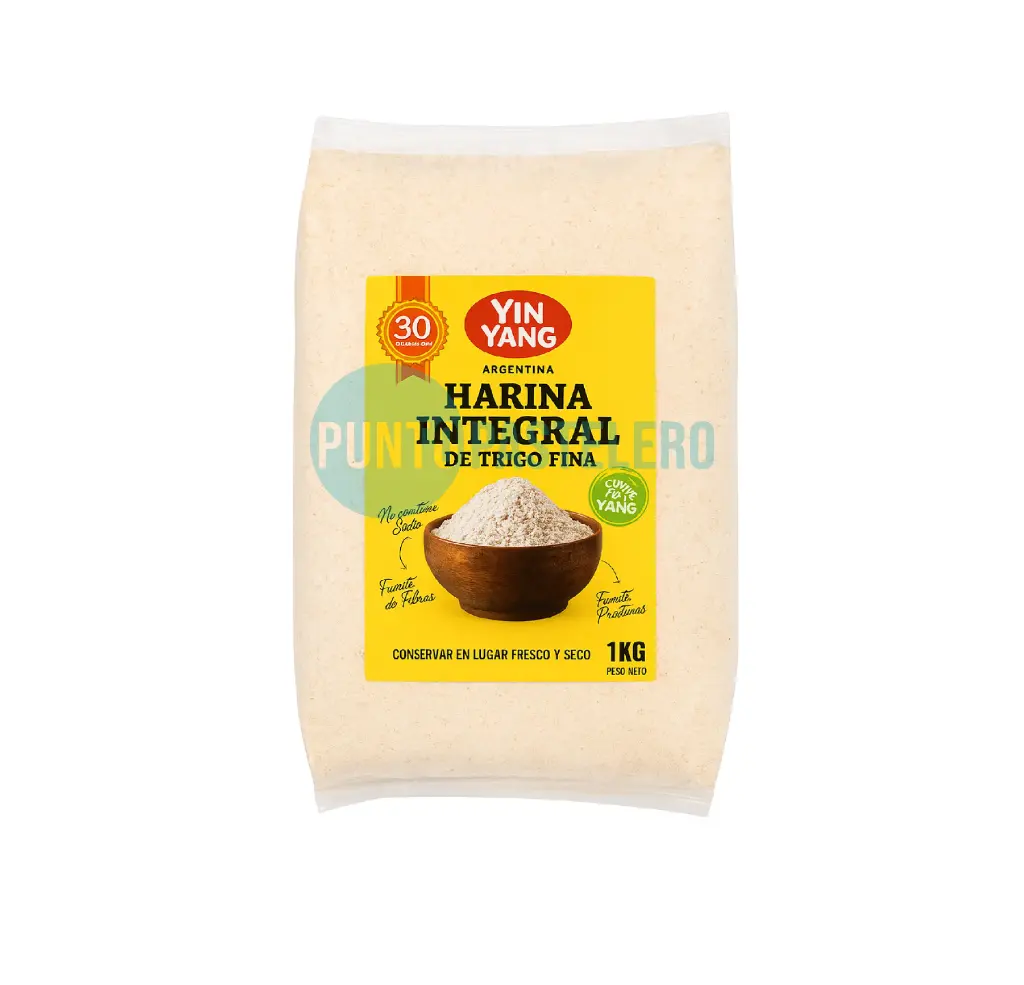HARINA INTEGRAL FINA YING YANG (X 1 KG.)