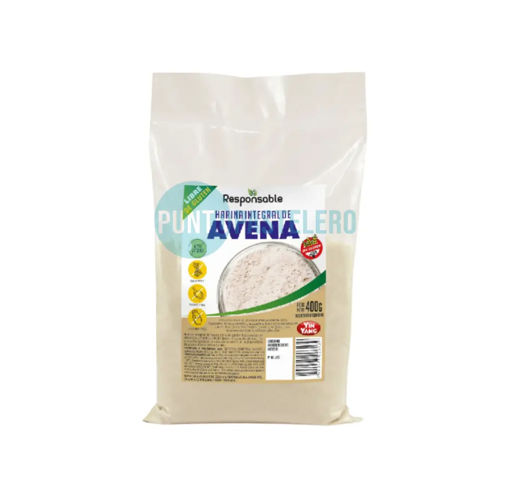 HARINA INTEGRAL DE AVENA YING YANG (X 400 GR.) (SIN TACC)