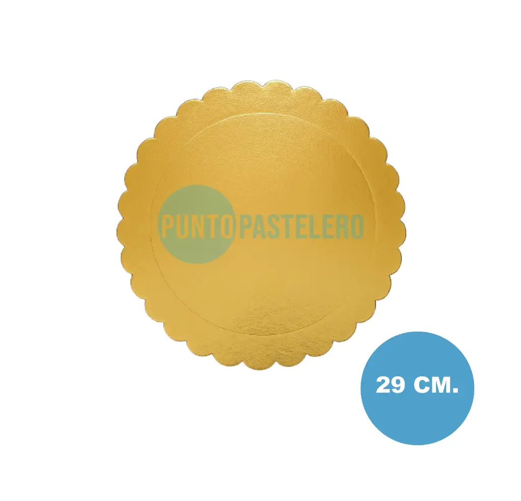 BLONDA REDONDA DORADA 29 CM (X U.)