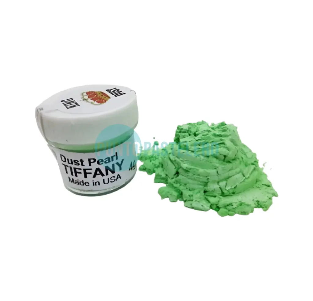 COLORANTE EN POLVO KING DUST VERDE TIFFANY PERLADO