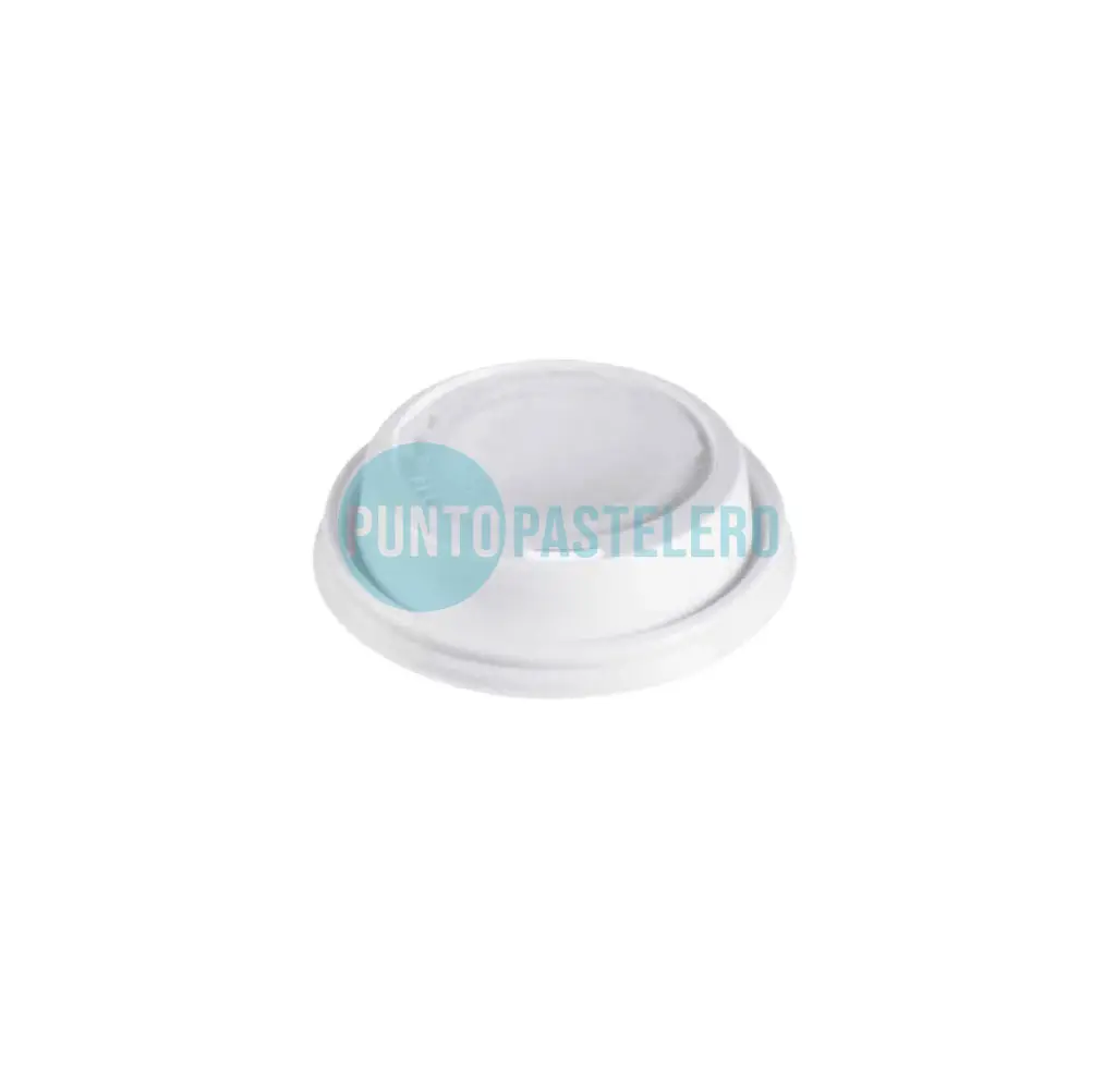 TAPA PARA VASO POLIPAPEL BLANCO 12 OZ 350 CC CON PICO