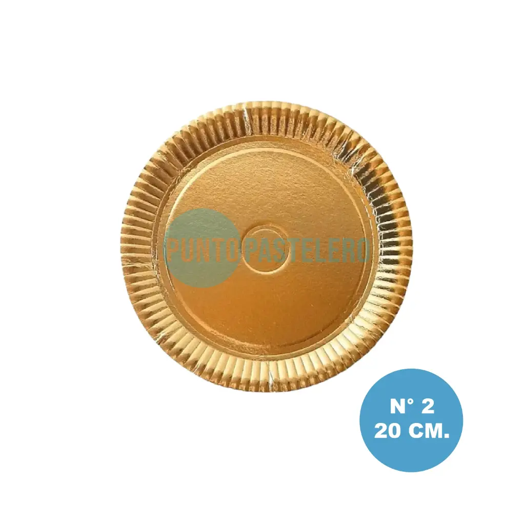 BANDEJA DORADA REDONDA Nº2 (20 CM)