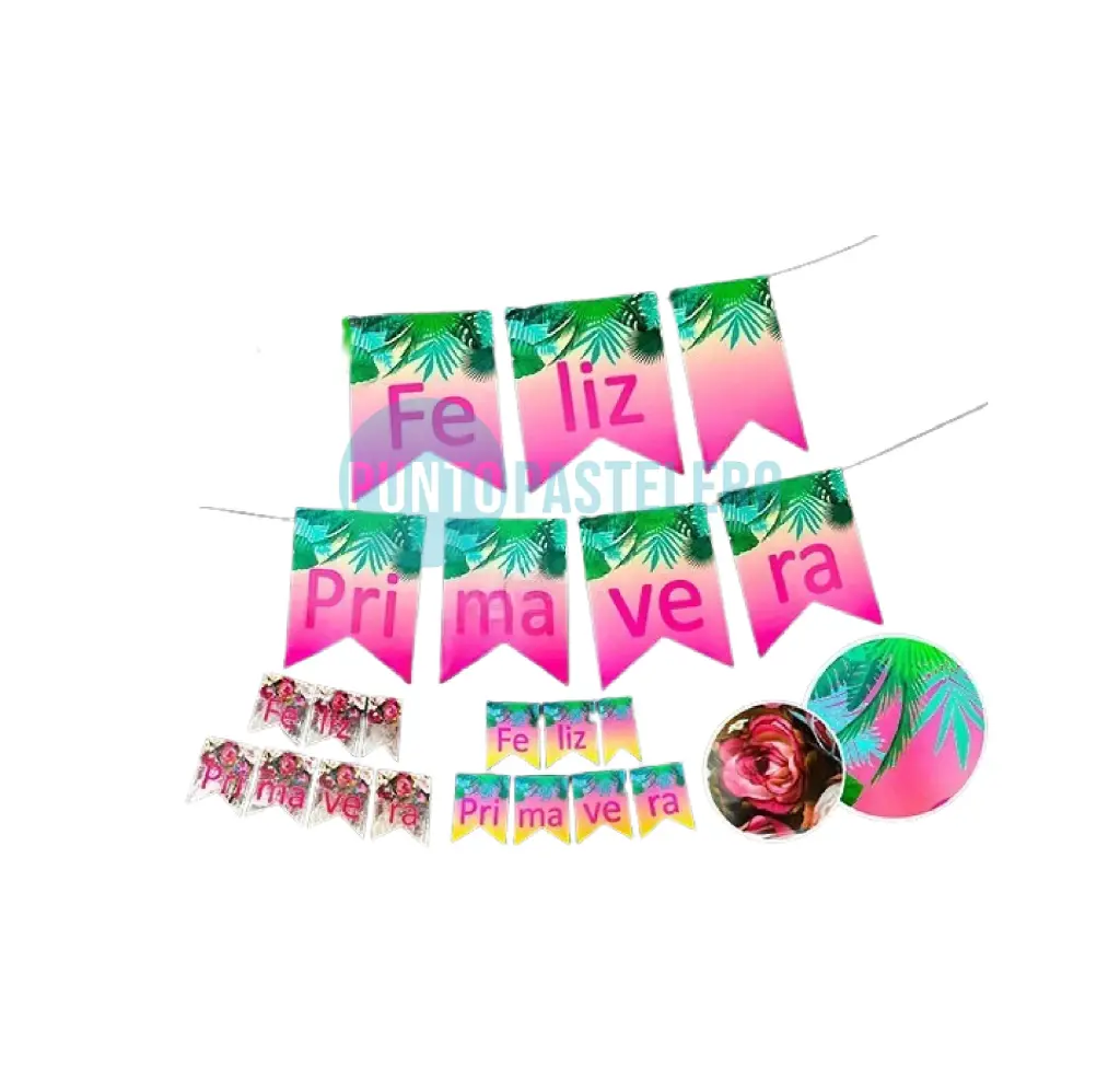 BANDERIN "FELIZ PRIMAVERA"