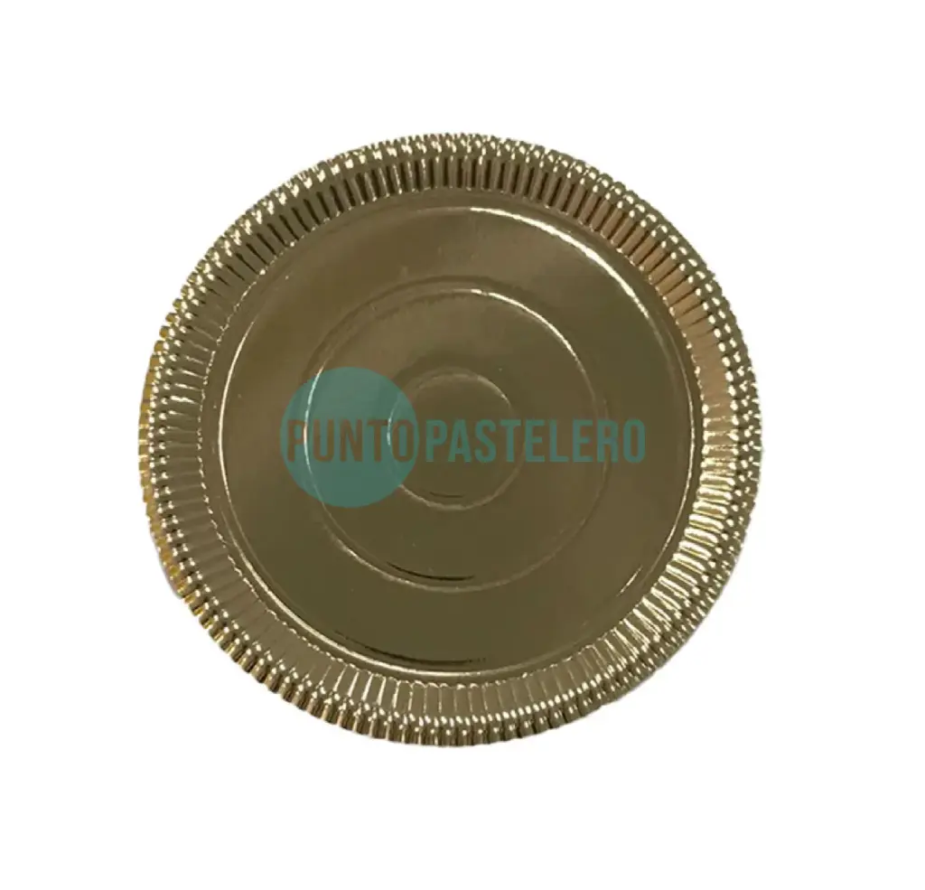 BANDEJA DORADA REDONDA (28 CM)