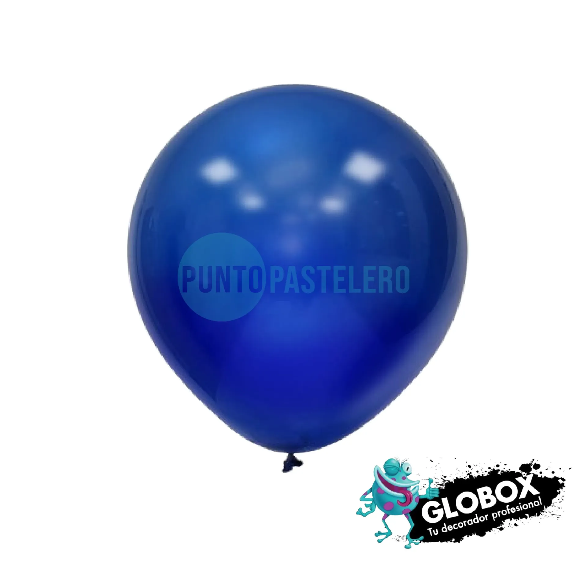 PACK GLOBO GLOBOX LISO 12" AZUL JEANS (X 50 U.)