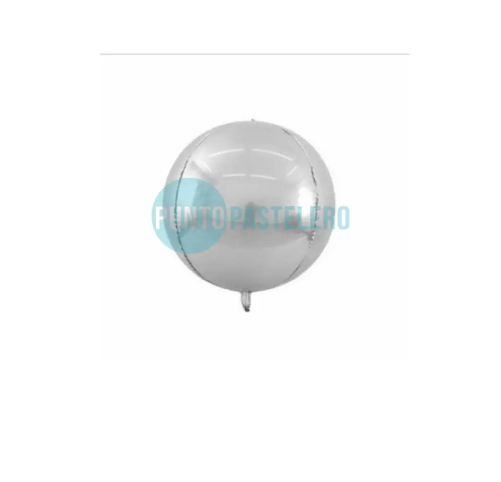 GLOBO ESFERA ORBZ PLATA 24" (60 CM)
