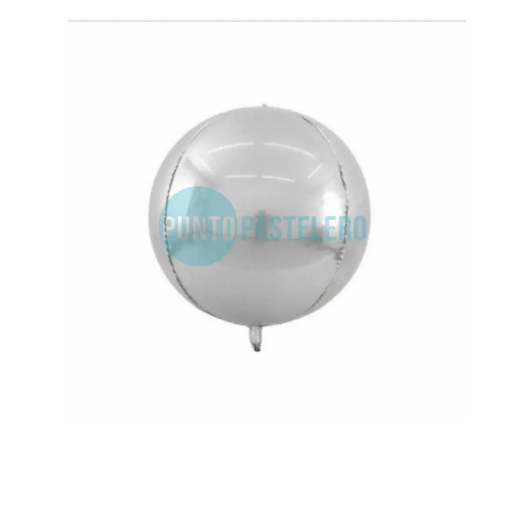 GLOBO ESFERA ORBZ PLATA 32" (80 CM)
