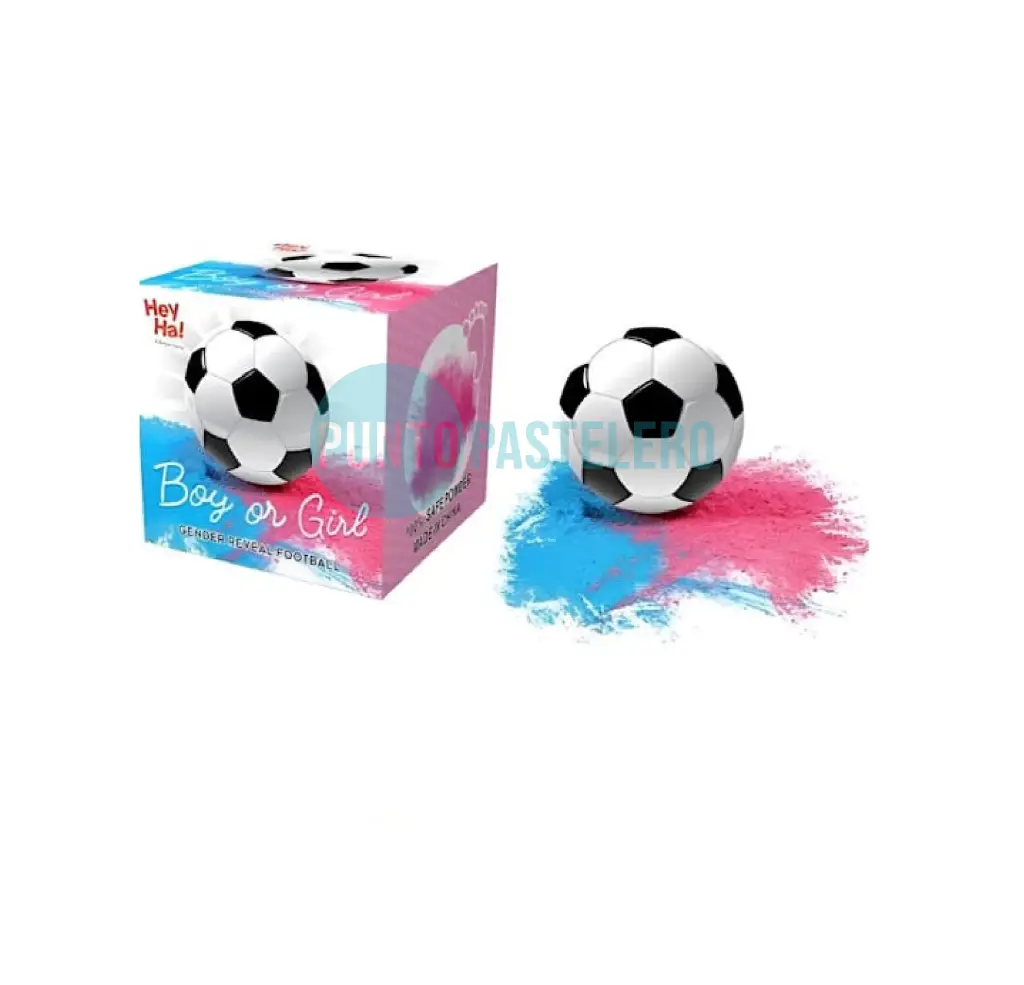 PELOTA REVELACION DE GENERO CON POLVO (ROSA/CELESTE)