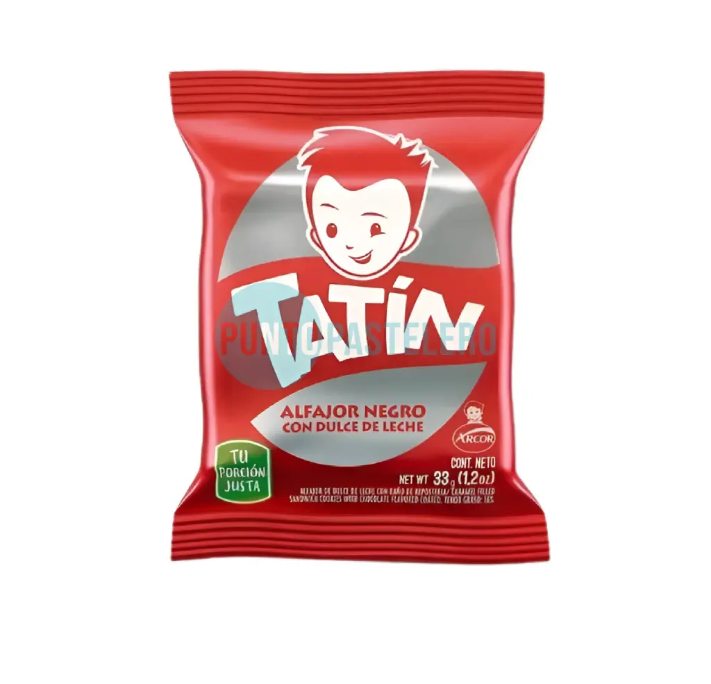 [7790040331204] ALFAJOR TATIN NEGRO (X 33 GR.)