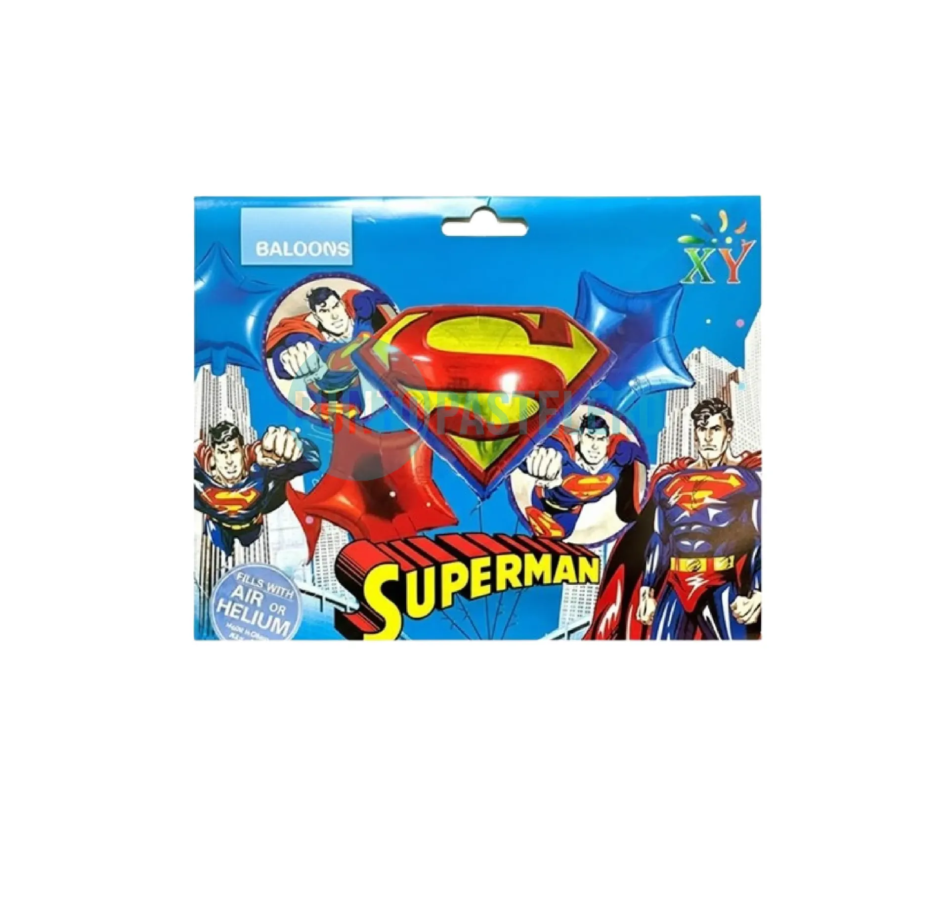 SET DE GLOBOS SUPERMAN (5 PZ)