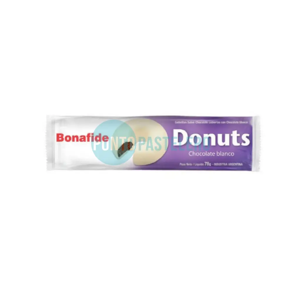 [7792360071525] BONAFIDE DONUTS CHOCOLATE BLANCO (78 GR.)