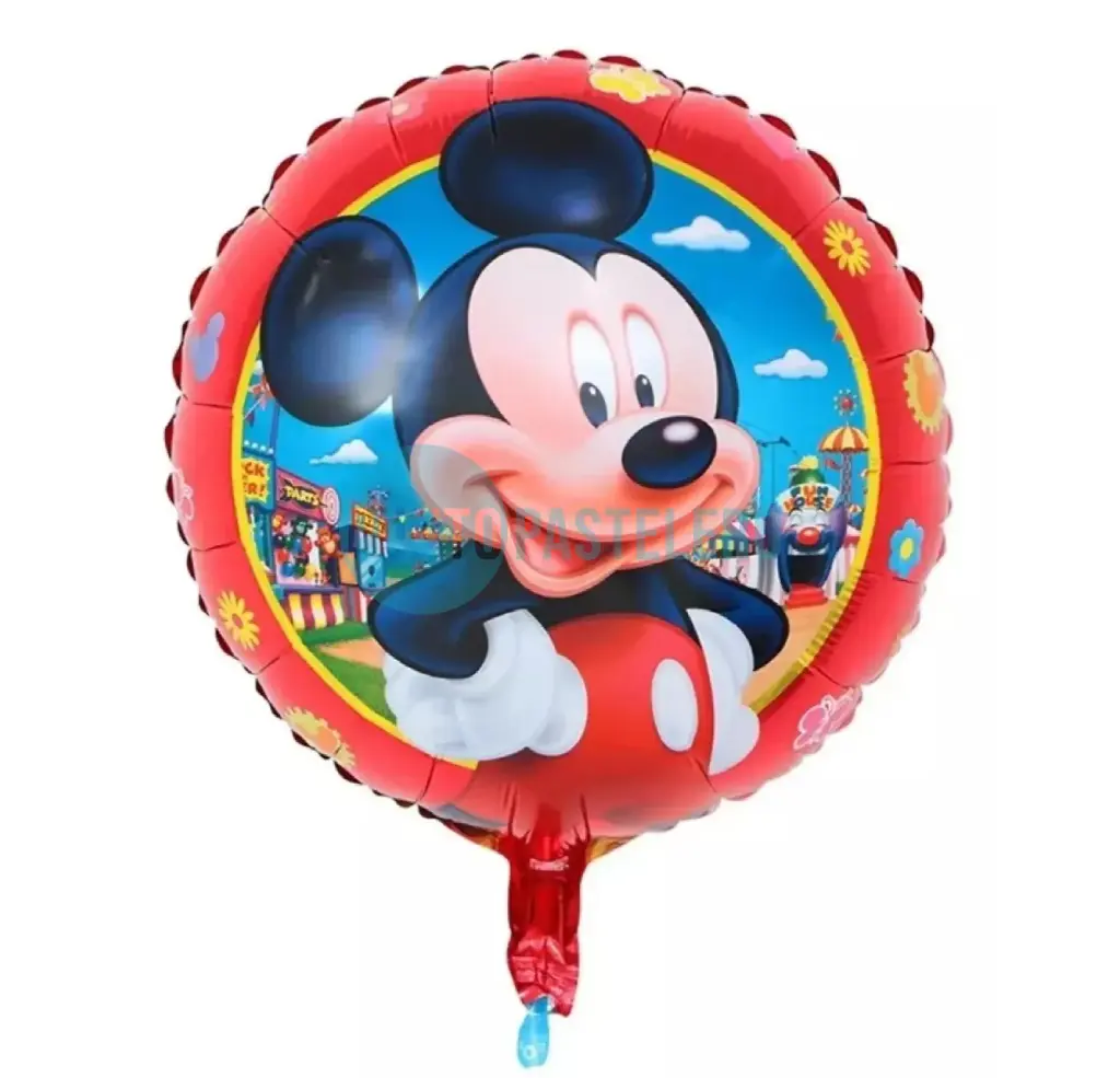 GLOBO METALIZADO MICKEY REDONDO (45 CM) [C3-A2]