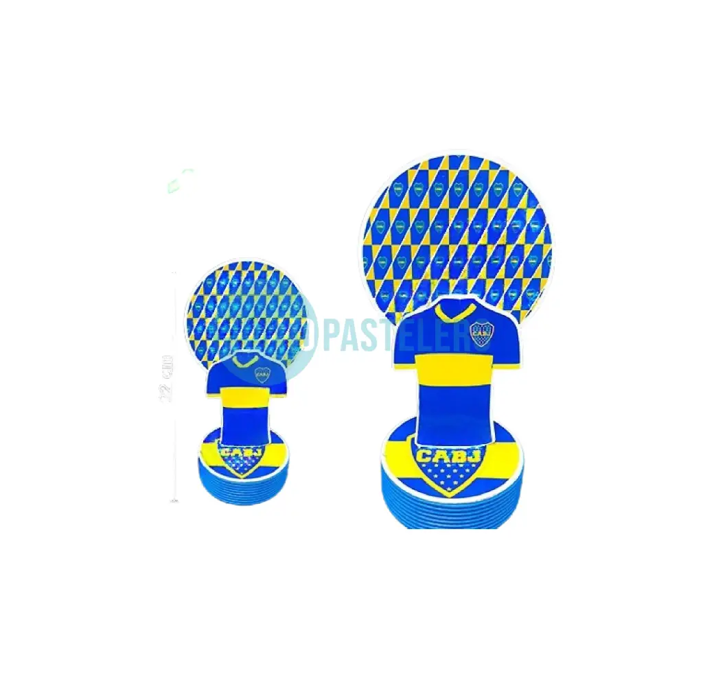 ADORNO CON BASE 3D CAMISETA BOCA JUNIORS