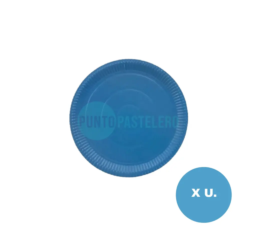 BANDEJA CELESTE REDONDA Nº2 (20 CM) (X U.)