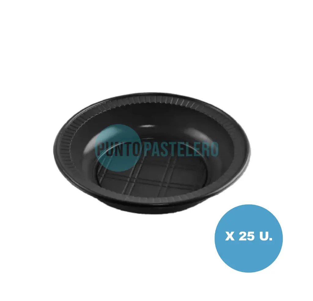 COMPOTERA BANPLAST NEGRA 16 CM (X 25 U.)