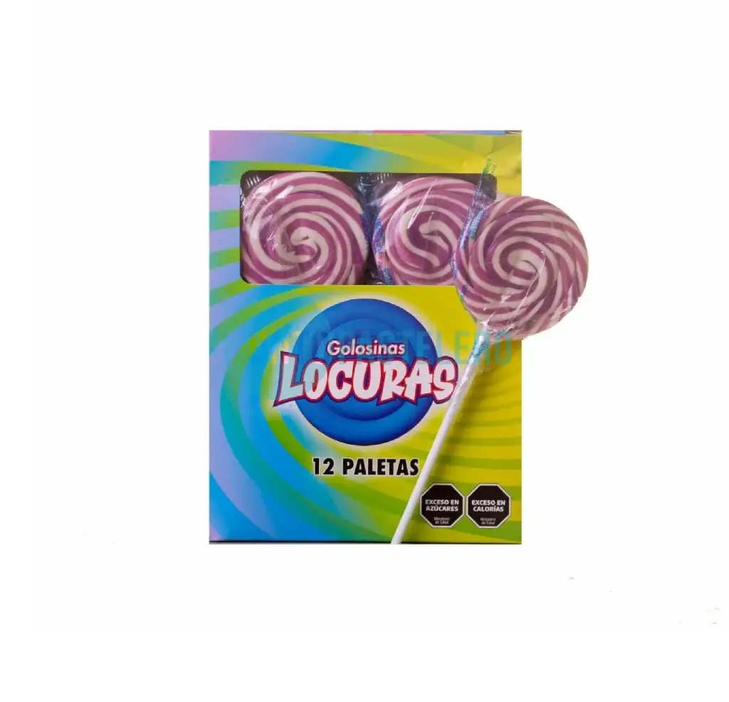 CHUPALETA FUCSIA LOCURAS (X 12 U)