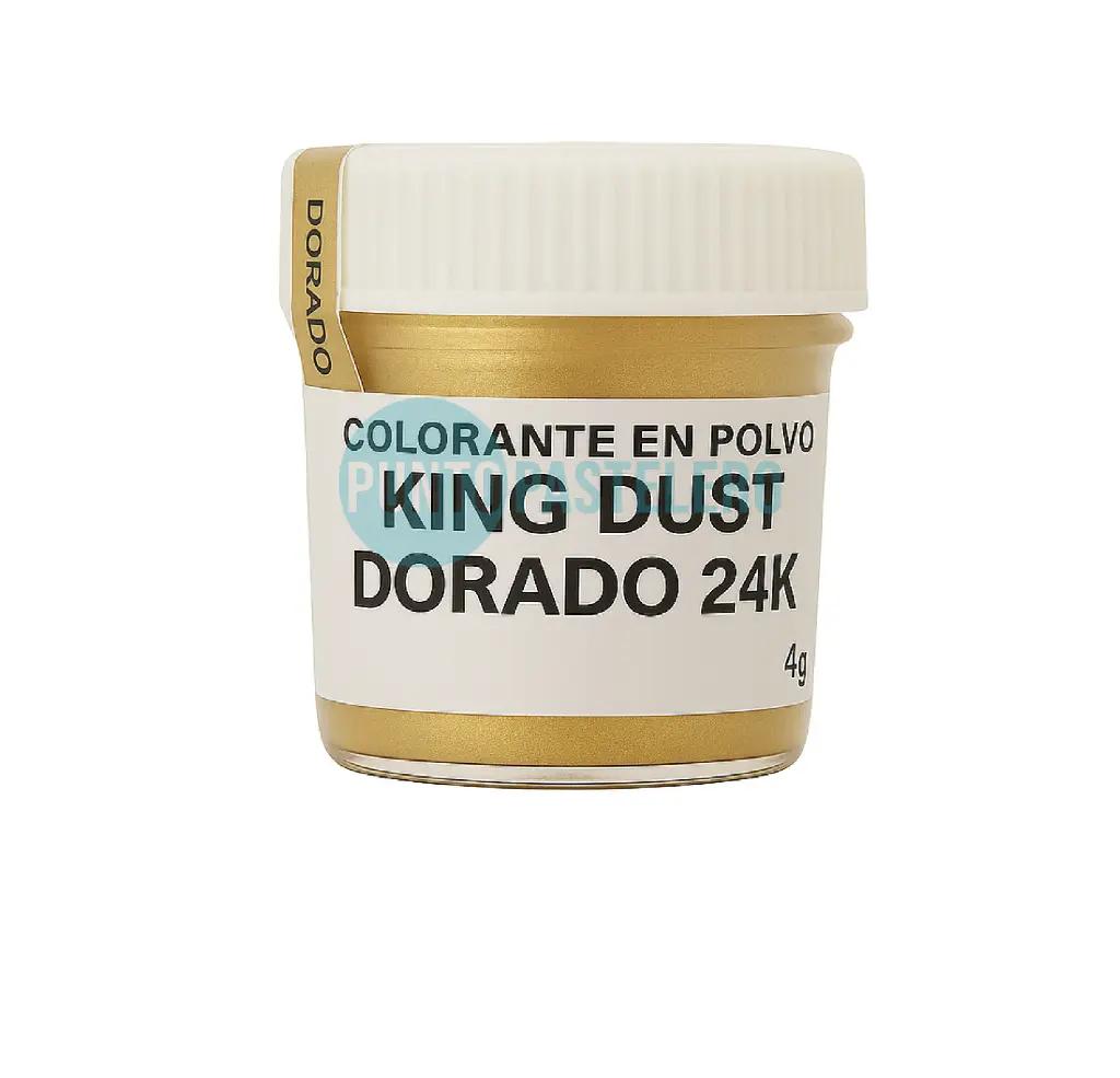 COLORANTE EN POLVO LIPOSOLUBLE KING DUST DORADO 24K (X 15 GR.)