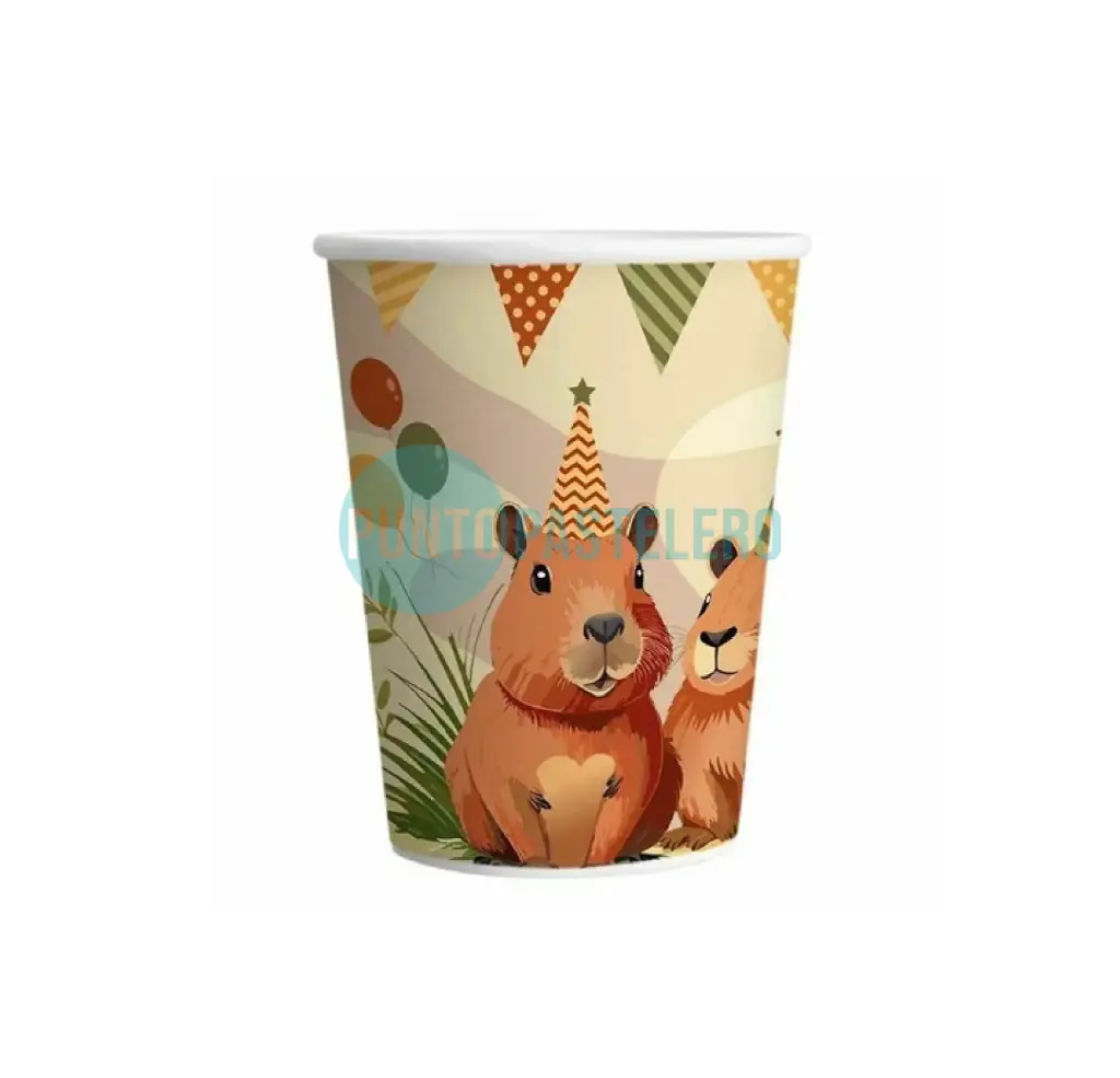 VASO POLIPAPEL CAPIBARA (8 U.)