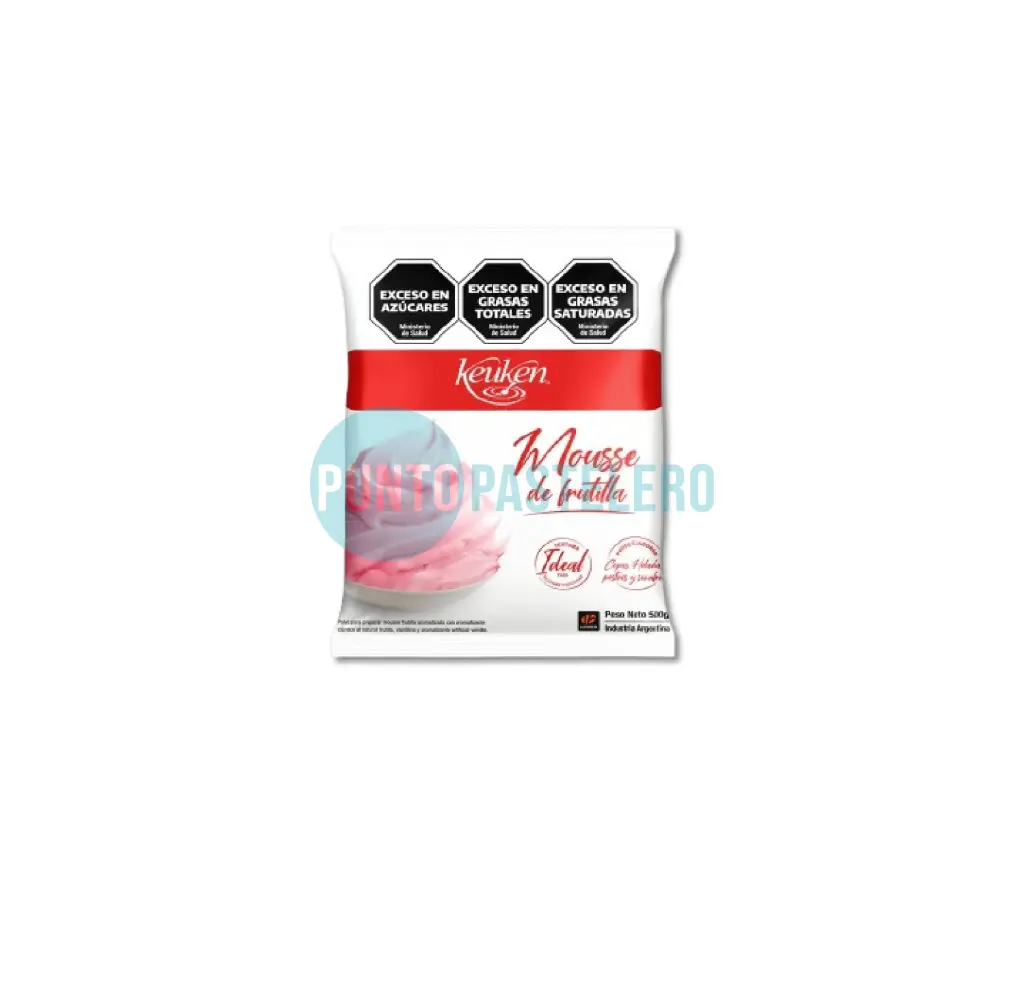 [7791270013625] PREMEZCLA MOUSSE DE FRUTILLA KEUKEN (X 500 GR.)